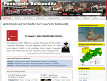 Tablet Screenshot of feuerwehr-schkeuditz.de